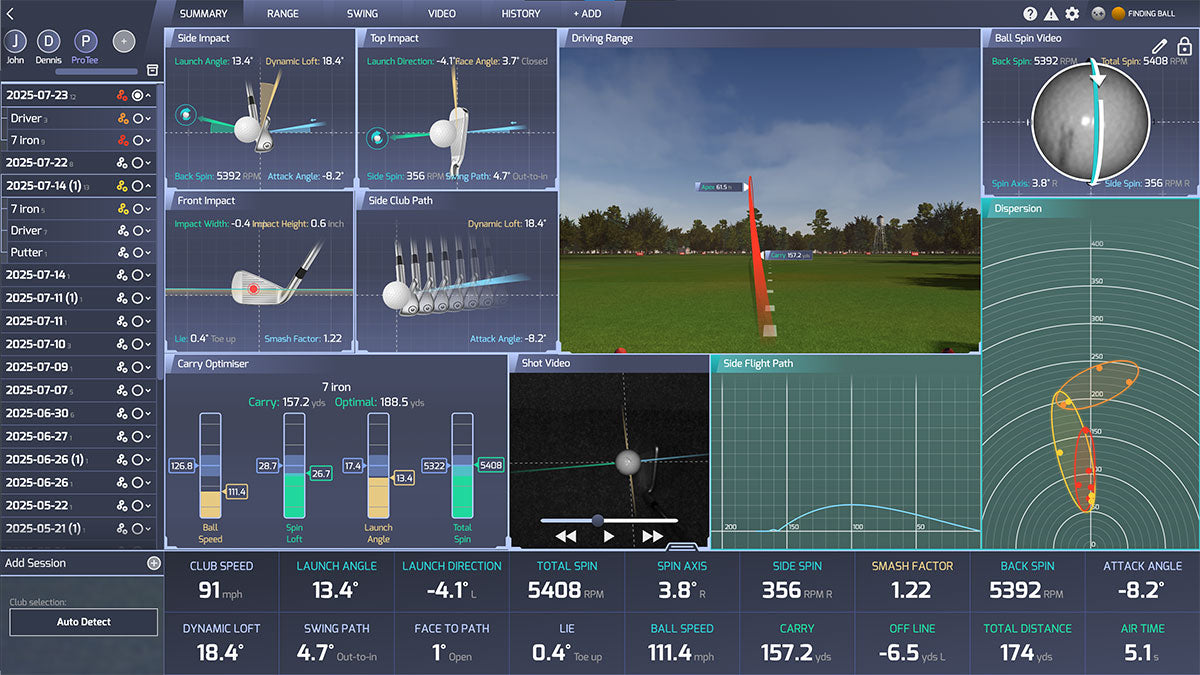 ProTee VX Launch Monitor