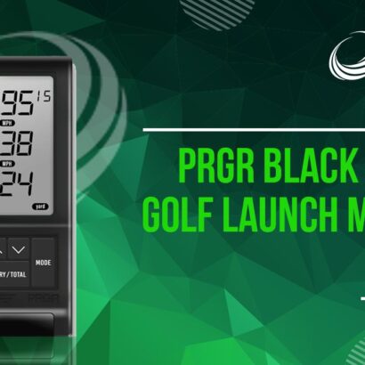 PRGR Black Pocket Golf Launch Monitor.