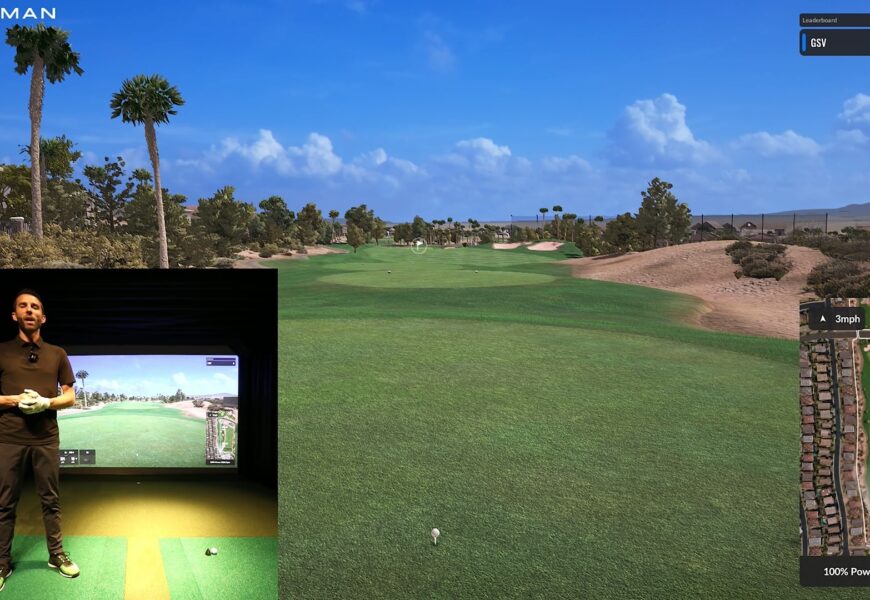 Trackman Golf Simulator - Playing 9 Holes At Chimera With Trackman 4