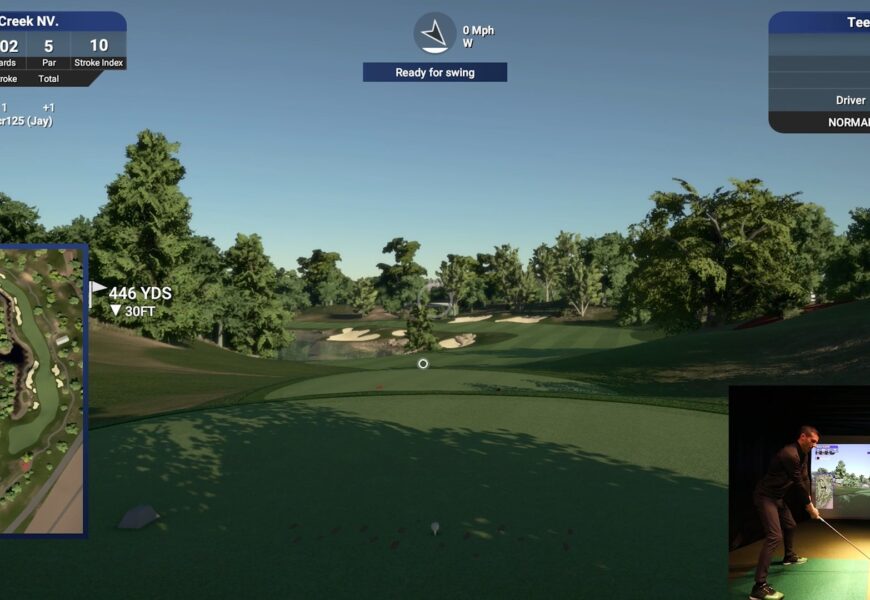 SKYTRAK Golf Simulator Review (TGC 2019) - 9 Holes at Shadow Creek!