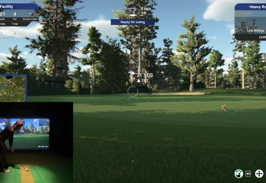 TGC 2019 Chipping on the Flightscope Mevo Plus Golf Simulator