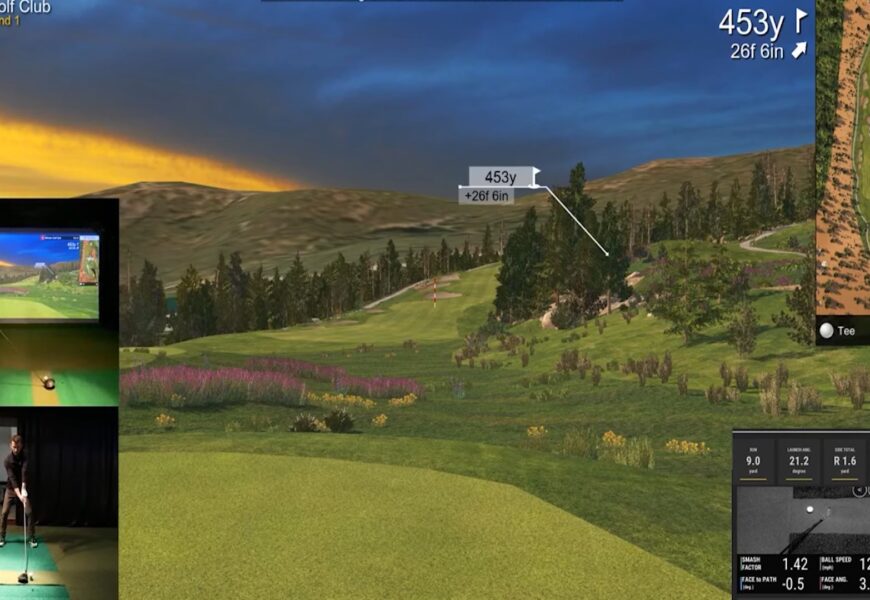 Playing Whistler Golf Club with Uneekor QED Golf Simulator (E6 Connect)