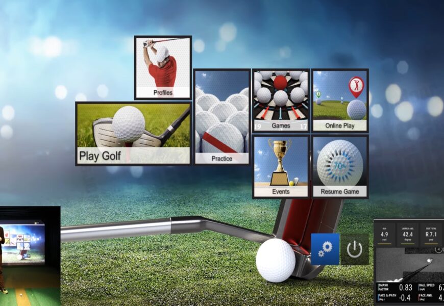 E6 Connect with UNEEKOR QED Golf Simualtor Playing Grand Country Club