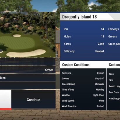 TGC 2019 Review - Par 3 - Dragonfly Island! Mevo+ Golf Simulator