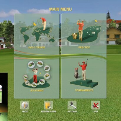 GCQUAD Golf Simulator GAMES! Golfisimo First Look & Review (Creative Golf 3D)