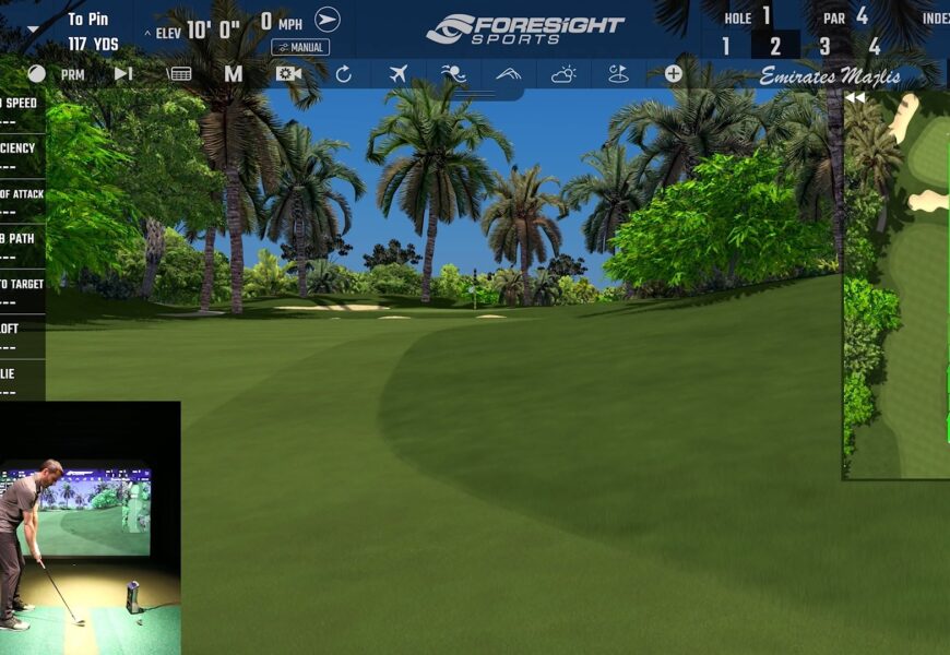 Foresight Sports GCQUAD - FSX 2020 Golf Simulator Review (Playing 9 Holes at Emirates)
