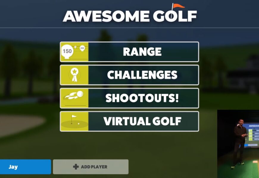 Awesome Golf Simulator Software - Virtual Golf - Flightscope Mevo Plus