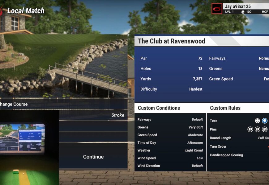 Top Rated Course in TGC 2019 - Flightscope Mevo+ Golf Simulator