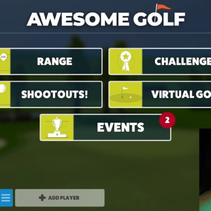 Awesome Golf Simulator Software - Range Overview with Flightscope Mevo+