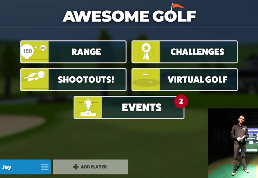 Awesome Golf Simulator Software - Range Overview with Flightscope Mevo+