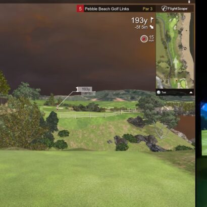 E6 Connect iPad Review - Playing Pebble Beach with Flightscope Mevo Plus
