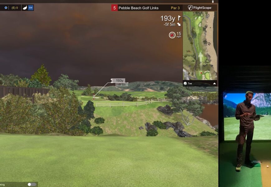 E6 Connect iPad Review - Playing Pebble Beach with Flightscope Mevo Plus