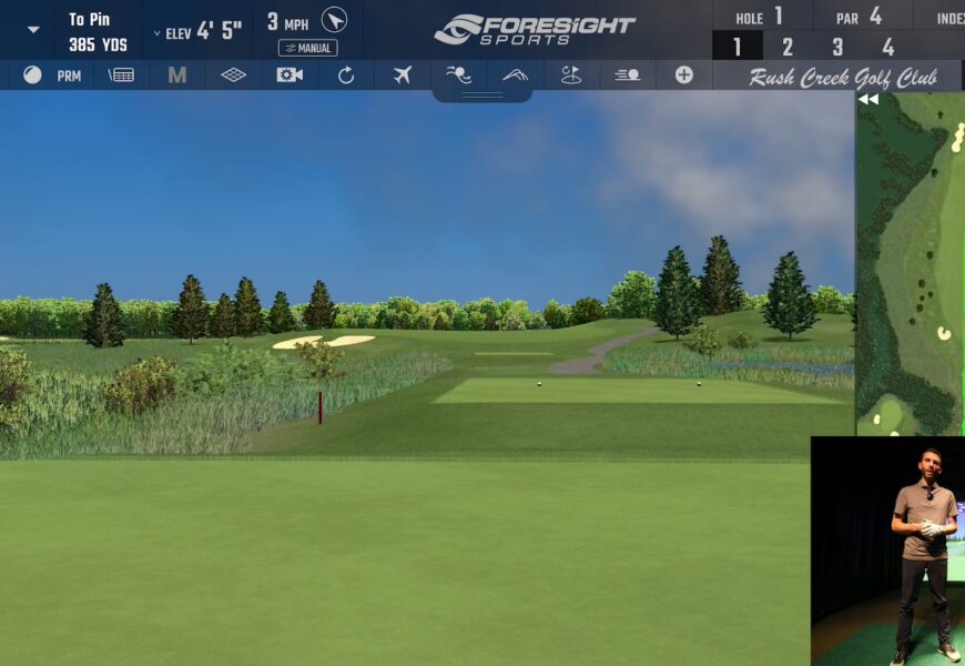 Foresight Sports Golf Simulator Course Review - Rush Creek (GCQuad)