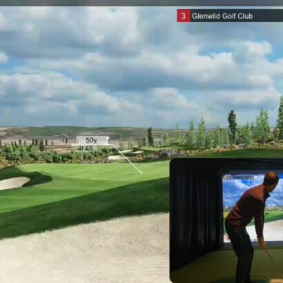 Playing e6 Connect Online on a Flightscope Mevo+ Indoor Golf Simulator