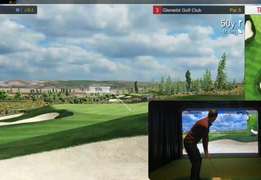 Playing e6 Connect Online on a Flightscope Mevo+ Indoor Golf Simulator