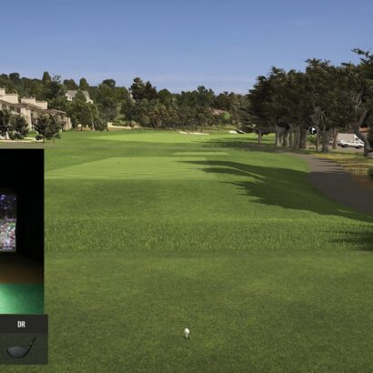 Trackman Golf Simulator - Playing Pebble Beach Golf Course