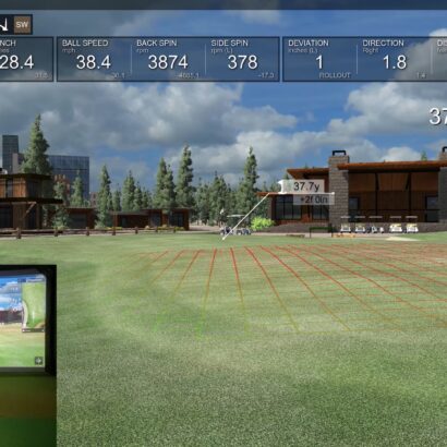 Flightscope Mevo Plus Review - Chipping & Short Golf Shots - E6 Connect Golf Simulator