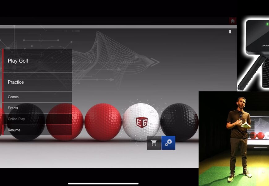 GARMIN R10 REVIEW - Playing E6 Connect iOS Golf Simulator Software
