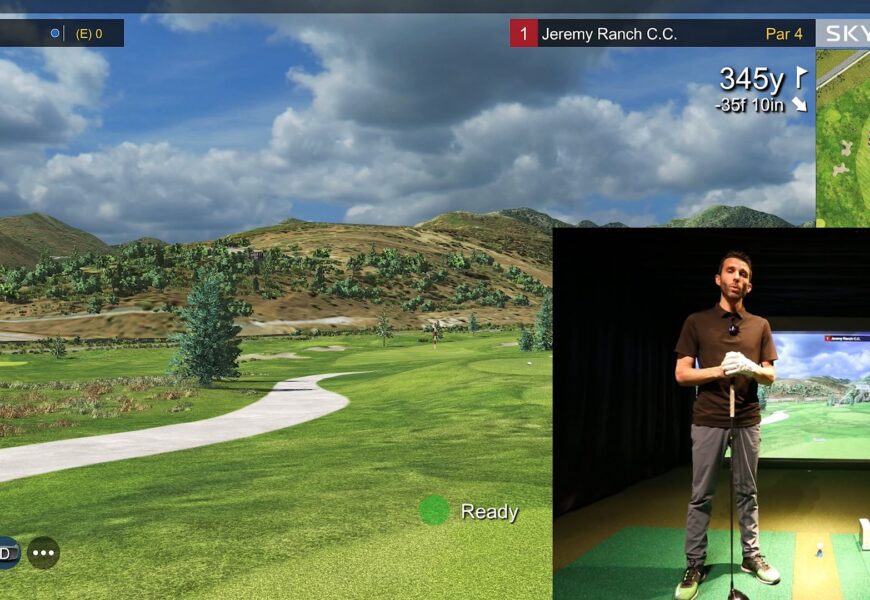 SKYTRAK Golf Simulator REVIEW (E6 CONNECT) - Playing Jeremy Ranch