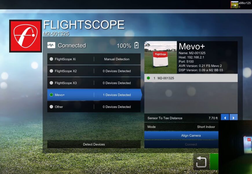 Flightscope Mevo Plus - SETUP UPDATE - 7ft or 8ft - Golf Simulator TEST
