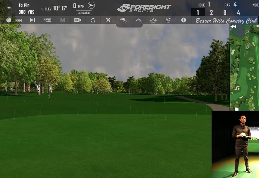 Foresight Sports GC3 Golf Simulator - Playing 9 Holes on FSX 2020