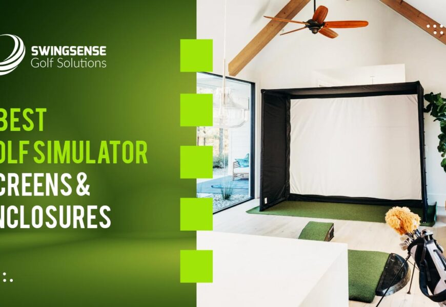 Two Assorted Golf Simulator Screen And Enclosure Options In 2021