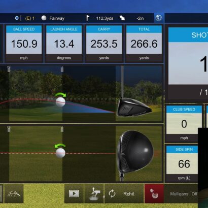 Playing a Round of Golf on a Simulator - GCQUAD & E6 Connect Golf Simulator Software