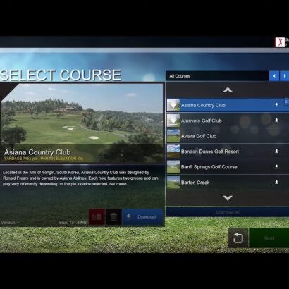 Flightscope Mevo+ E6 Connect iOS Included Courses Overview & Flyovers