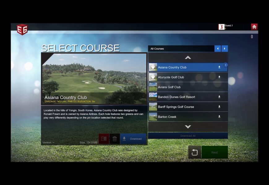 Flightscope Mevo+ E6 Connect iOS Included Courses Overview & Flyovers