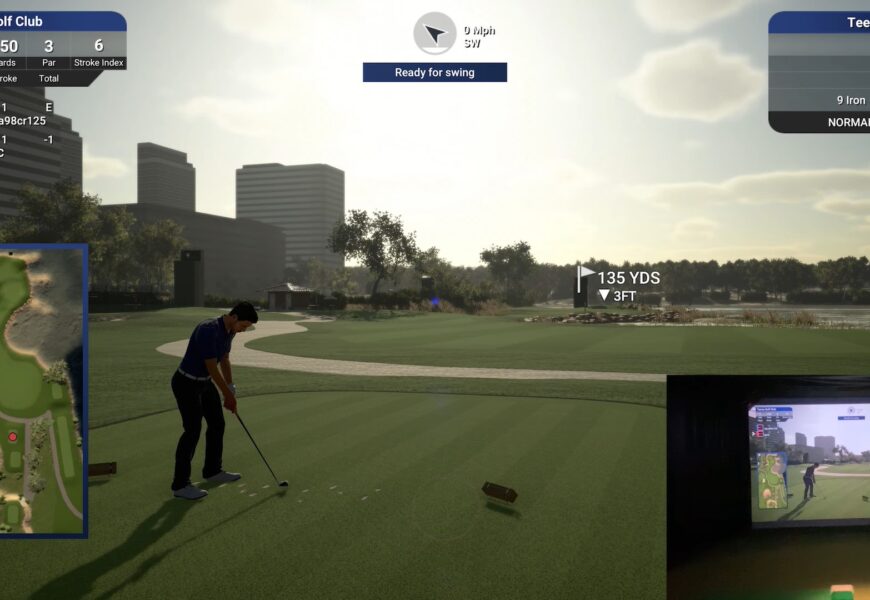 Playing TGC 2019 on the Flightscope Mevo+ Simulator