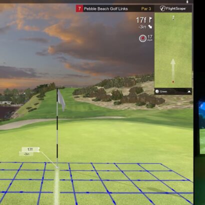 Playing Pebble Beach with the Flightscope Mevo+ on e6 Connect
