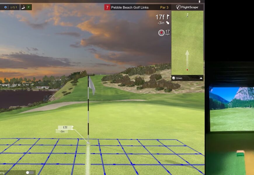 Playing Pebble Beach with the Flightscope Mevo+ on e6 Connect