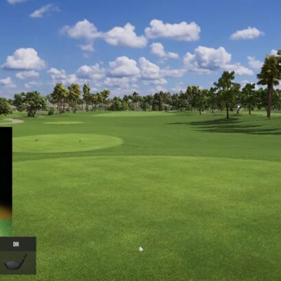 Playing a Trackman Golf Simulator Virtual League Tournament LIVE!