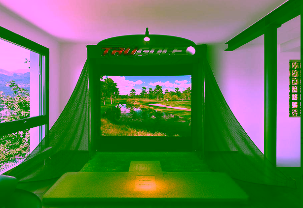 golf simulator pitching