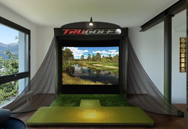 golf simulator pitching