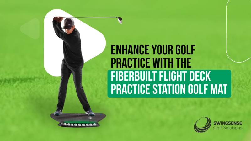 Enhance Your Golf Practice with the Fiberbuilt Flight Deck Practice Station Golf Mat