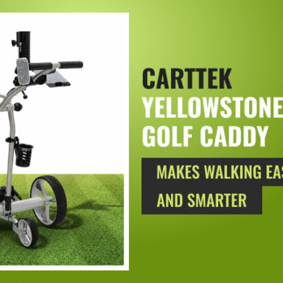 CartTek Yellowstone Lithium Golf Caddy
