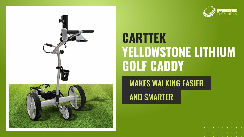 CartTek Yellowstone Lithium Golf Caddy